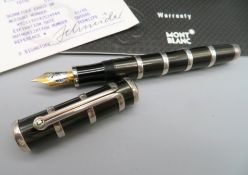 Montblanc Füllfederhalter, Patron of Art - Nikolaus Kopernikus, Kappe und Körper Edelharz mit Inlay