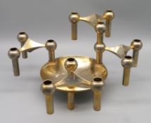 5 teiliger Designer Kerzenständer/Steck-Kerzenhalter, STOFF Nagel (Ceasar Stoffi und Fritz Nagel fü