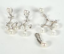 PERLENSCHMUCK-SET, 3tlg.,
