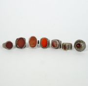 RINGE, Konvolut von 7, Turkmenistan/Afghanistan/Zentralasien,
