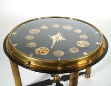 BEISTELLTISCH/ UHRENTISCH, in der Art von Adnet, Jacques,