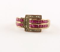 Rubinring, 333/ooo RG, 2,8g