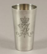 Regimentsbecher Kaiser Alexander Garde-Grenadier-Regiment Nr. 1, Silber 800/ooo, deutsch, um 1895