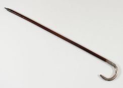 Stock, Griff Silberlegierung, China, 20.Jh.