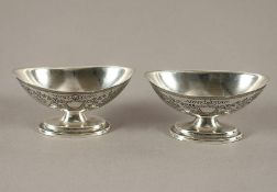 Paar Salieren, Silber 925/ooo, London, 1887