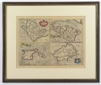 vier Britische Inseln, Kupferstich, Mercator