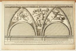 Kupferstich, Architekturstudie, um 1693, ungerahmt