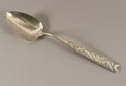Kloßlöffel, Silber geprüft, deutsch, 19.Jh.
