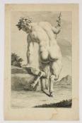 Satyr, Kupferstich von I.G. Thelot nach D. Hertz, ungerahmt
