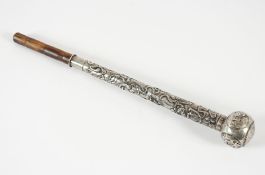 Stockgriff, Silber, China, E.19.Jh.