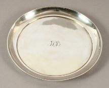 rundes Tablett, Silber, Diederik Willem Rethmeyer (1756-1821, Meister 1785), Amsterdam, 1792