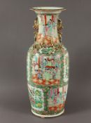 Vase, Porzellan, famille rose, Kanton, China, E.19.Jh.