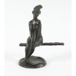 Pasch, Clemens, "kleine Sitzende", Bronze