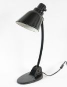 Industriedesign-Schreibtischlampe, Christian Dell, Bünte und Remmler, um 1930