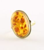 Bernsteinring, 585/ooo GG, 4,6g