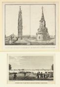 Bonn, zwei frühe Lithografien, 