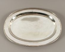 Ovales Tablett, Silber 12lötig, deutsch, um 1810