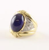 Amethyst-Brillantring, 375/ooo G, 11,4g