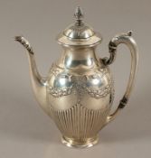 Kaffeekanne, Silber 925/ooo, Wilkens, Bremen, 20.Jh.