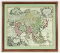 Asien, Kupferstich, Homann, 18.Jh., R.