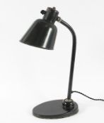 Industriedesign-Schreibtischlampe, Christian Dell, Bünte und Remmler, um 1930