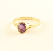 Amethystring, 585/ooo Gelbgold, 2,2g