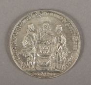 Hochzeitsmedaille, Silber, 18.Jh.