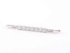 Brillantstabbrosche, 585/ooo Weißgold, 5,7g