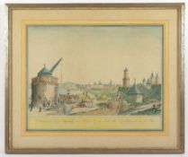 Andernach, kolorierter Stich, Janscha/Ziegler, R.
