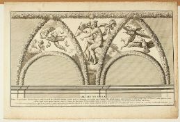 Kupferstich, Architekturstudie, um 1693, ungerahmt
