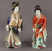 zwei Figuren, Porzellan, Kutani, Japan, A.20.Jh.