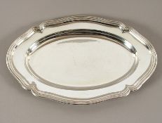Ovales Tablett, Silber 925/ooo, Wilkens, Bremen, 20.Jh.