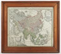 Karte Asien, kolorierter Kupferstich, Homann Erben, 1744