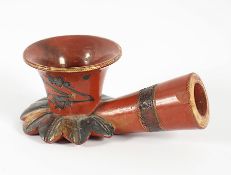 Kopf einer osmanischen Pfeife (chibouk), Keramik, Tophane, um 1900