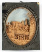 Korkdiorama Nürnberg, deutsch, E.19.Jh.