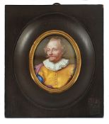 Miniaturportrait Paul van Halmale (1586-1643), Alphonse Giroux, Paris, um 1820/30