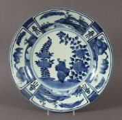 Teller, Porzellan, Blau-Weiss, Arita, Japan, um 1700