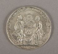 Hochzeitsmedaille, Silber, 18.Jh.