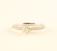Brillantring, 585/ooo WG, 2,4g