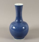 puderblaue Vase, Porzellan, puderblau, China