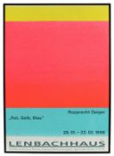 Geiger, Rupprecht, Plakat Lenbachhaus 1998, signiert, R.