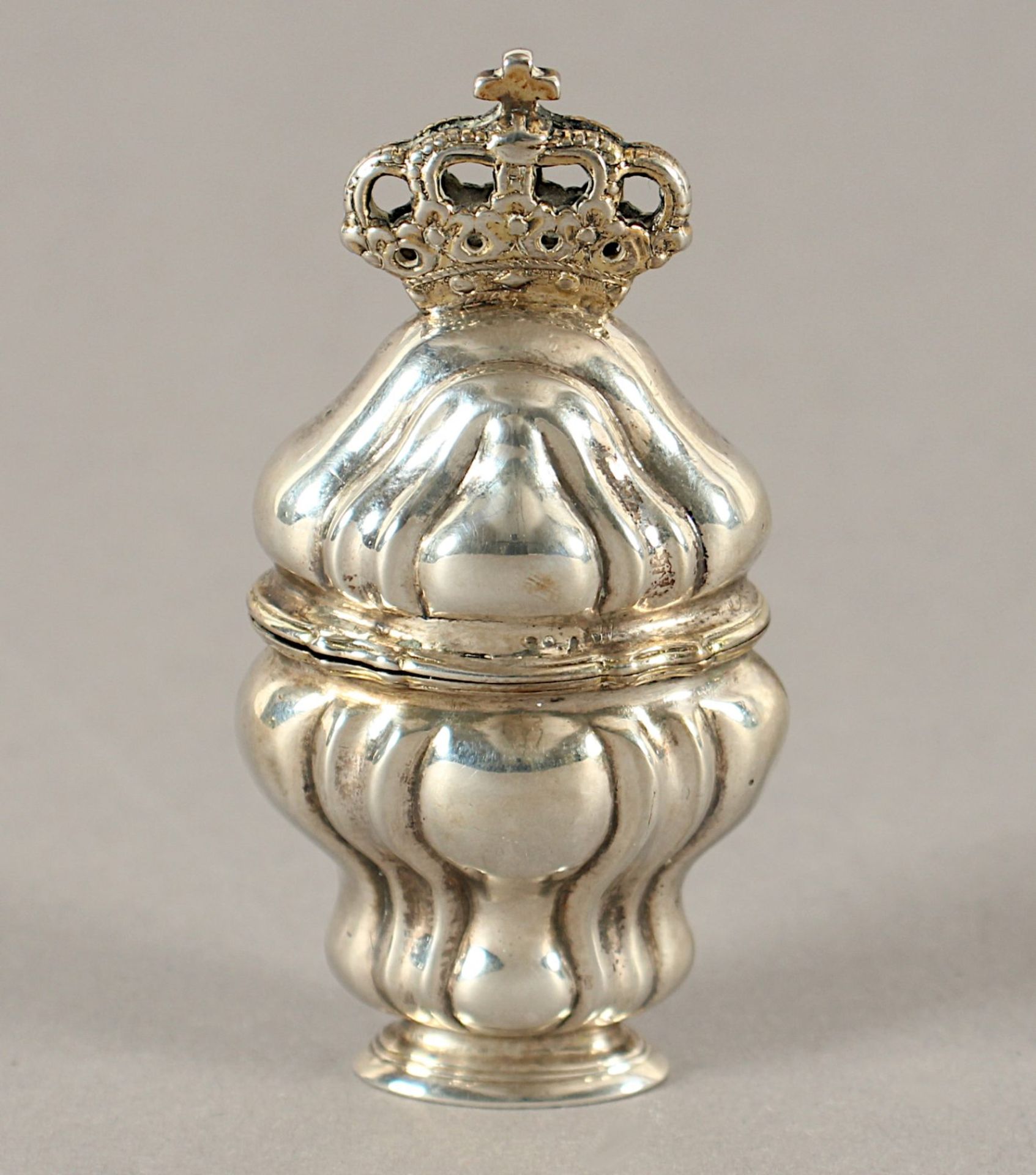 Riechdose, Silber, innen vergoldet, Dänemark, 18.Jh.
