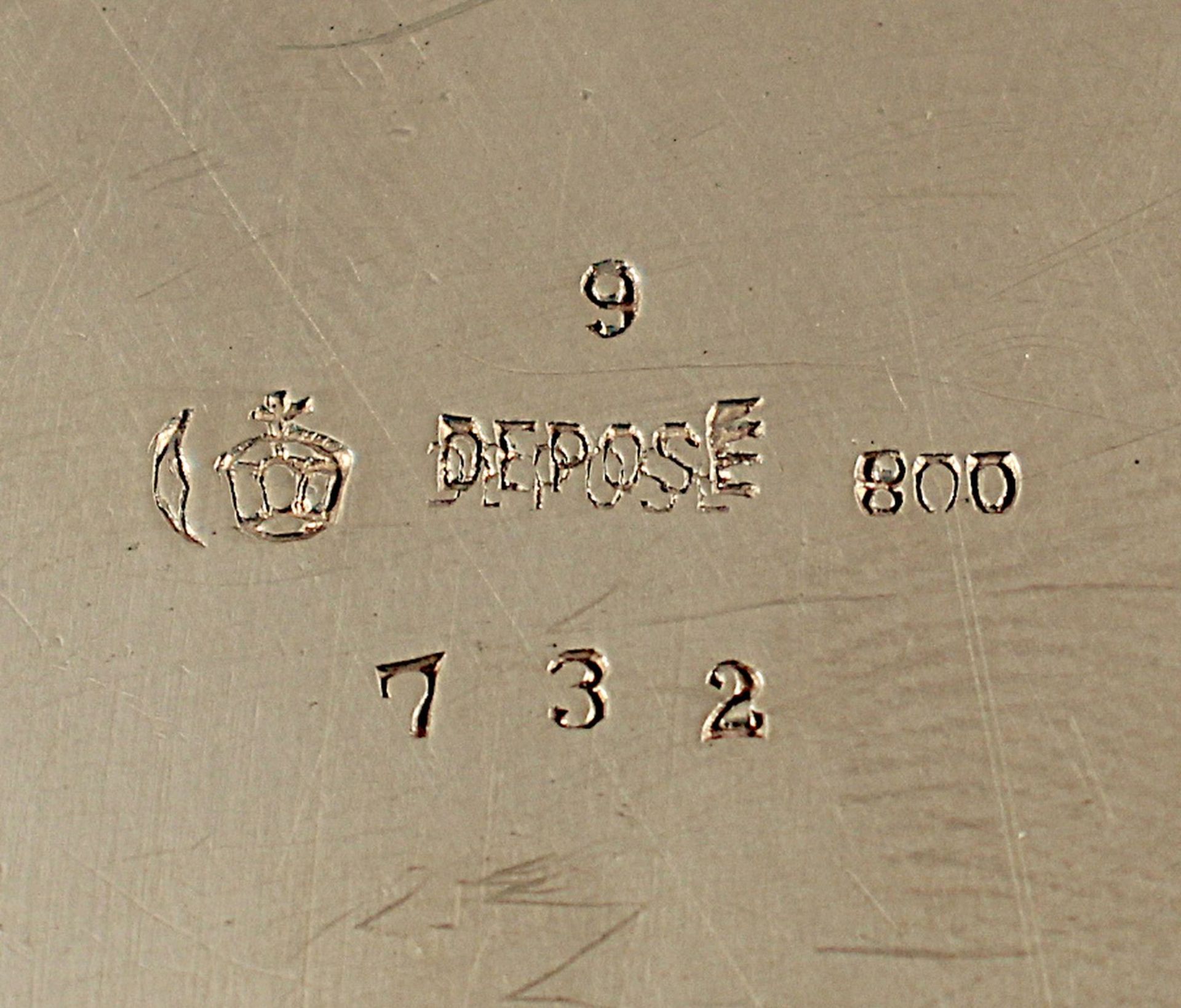 Jugendstil-Korbschale, Silber 800/ooo, deutsch, um 1900 - Bild 2 aus 2