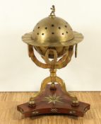 Brûle parfum in Form eines Globus, England, A.19.Jh., Nachlass Grillo