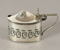 Senfgefäß, Silber 925/ooo, Glas, Chester, 1910, Nachlass Grillo