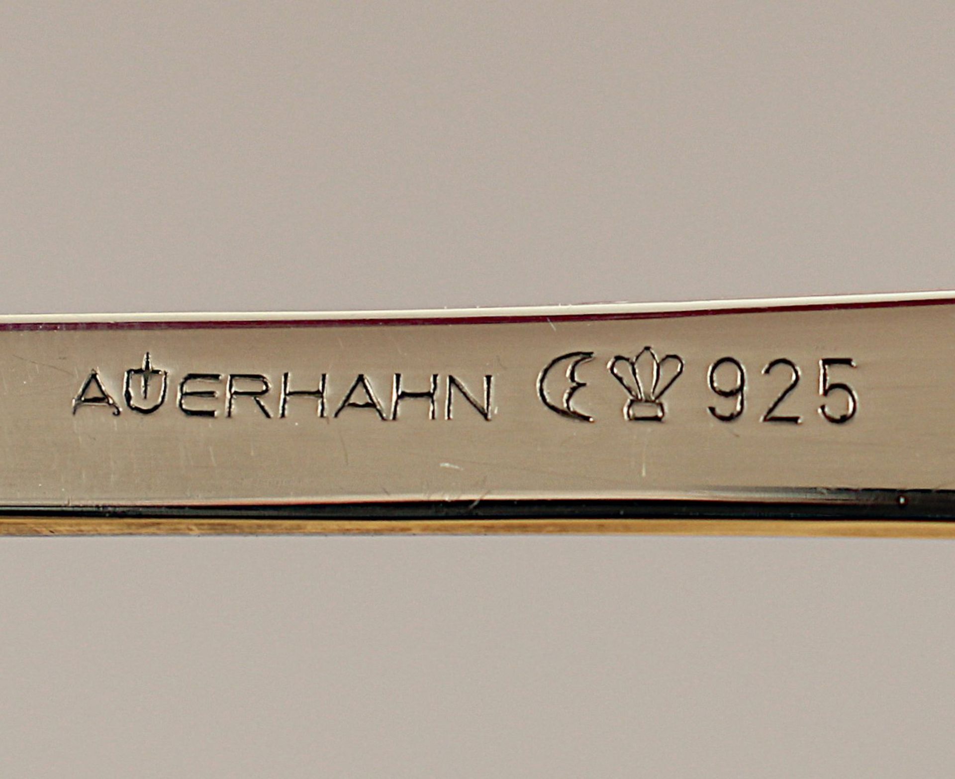 Speisebesteck für sechs Personen, Silber 925/ooo, Spaten, Auerhahn, 20.Jh. - Bild 2 aus 2