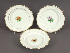 drei Teller, KPM Berlin, 1849-70