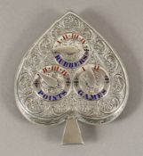 Spielstandzähler, Silber 925/ooo, farbig emailliert, Birmingham, 1893, Nachlass Grillo