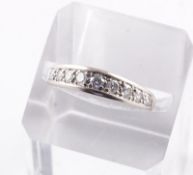 Brillantring, 585/ooo WG, 3,4g
