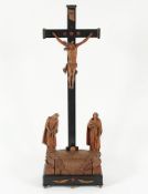 Kreuzigungsgruppe mit Grablege, Holz
